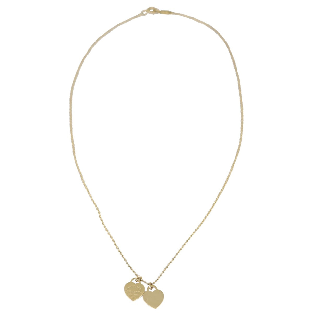 Tiffany & Co Return to Tiffany Double Heart Tag Pendant Yellow