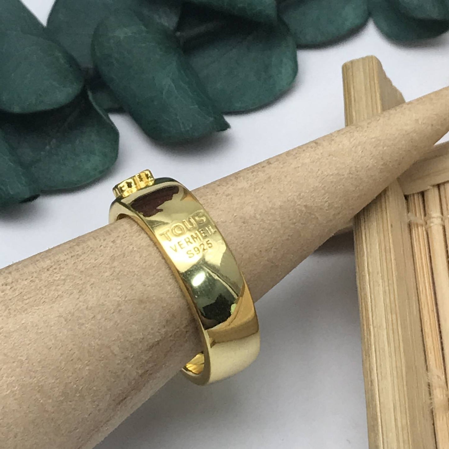 Silver Vermeil Nocturne Ring with Diamond bear