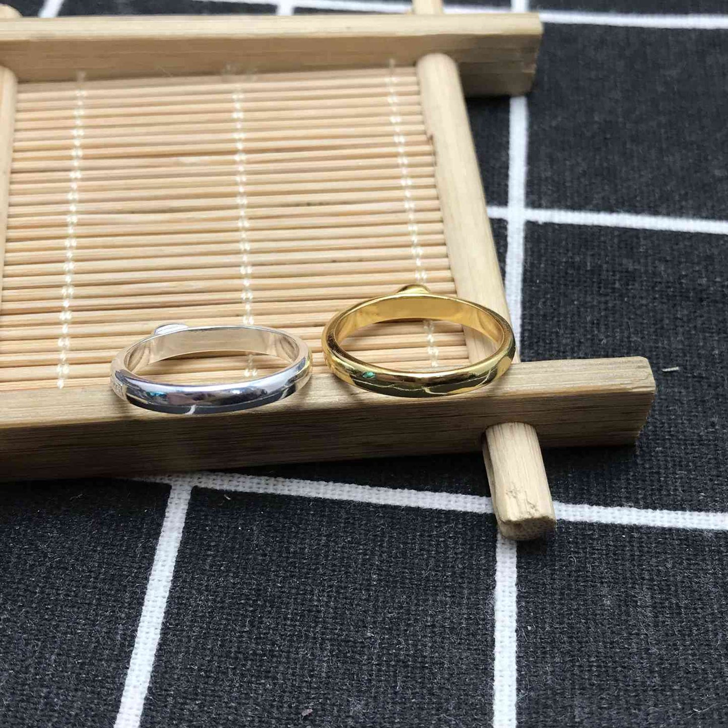 Set small two-tone heart Rings My Other Half