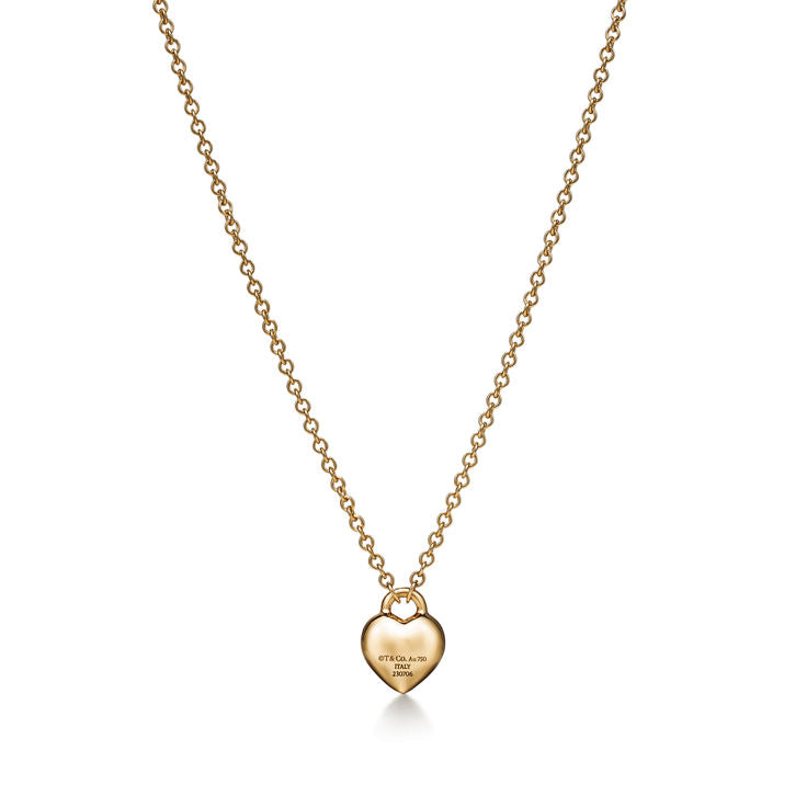 Return to Tiffany® Full Heart Pendant in Yellow Gold