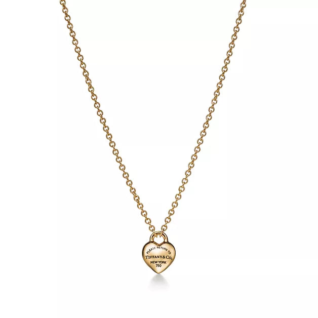 Return to Tiffany® Full Heart Pendant in Yellow Gold
