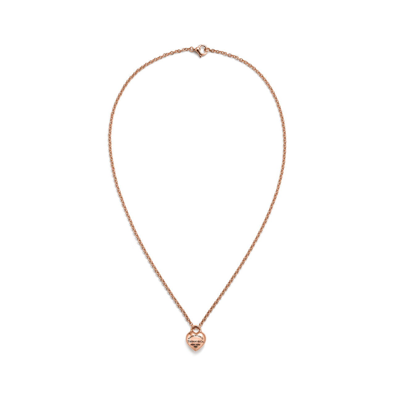 Return to Tiffany® Full Heart Pendant in Rose Gold