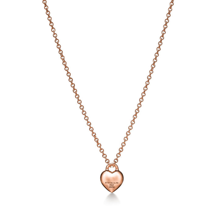 Return to Tiffany® Full Heart Pendant in Rose Gold