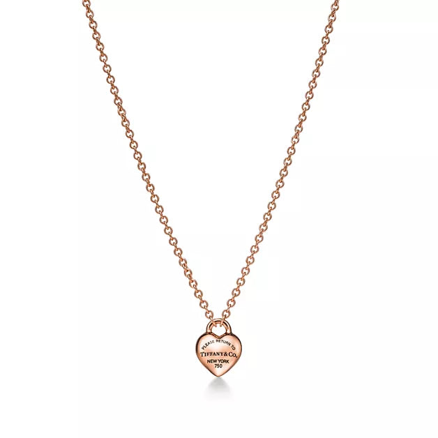 Return to Tiffany® Full Heart Pendant in Rose Gold