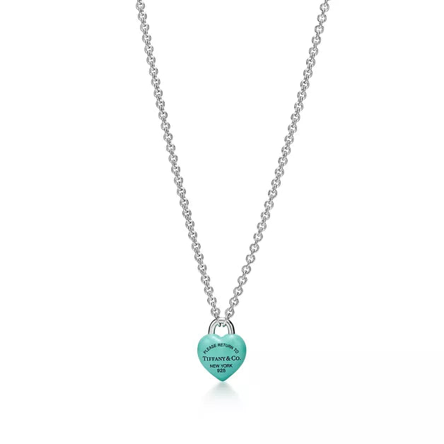 Return to Tiffany® Full Heart Pendant in Sterling Silver with Tiffany Blue®