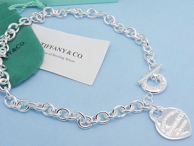 Return to Tiffany Heart Tag Charm Bracelet blue in Sterling Silver