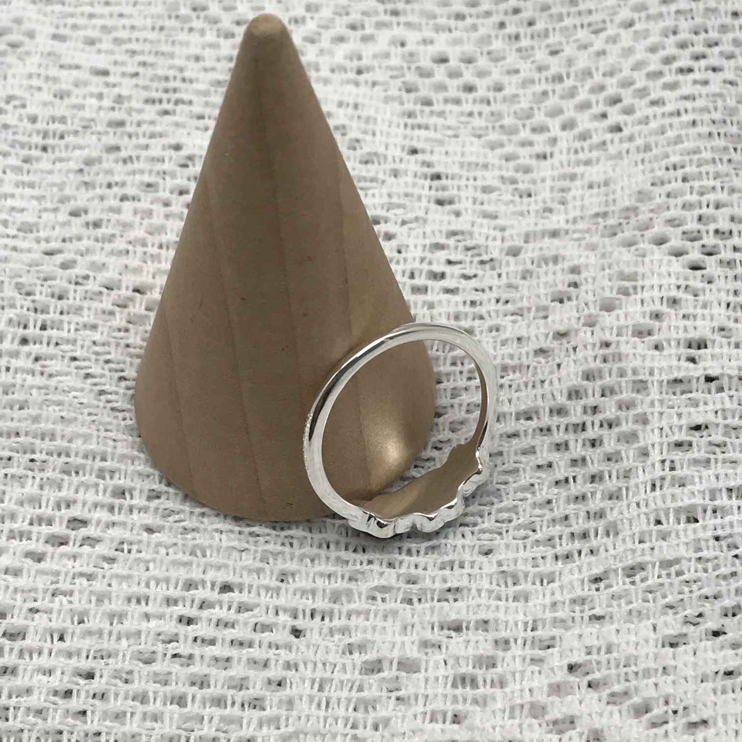 Silver Bold Motif Ring with gemstones and motifs