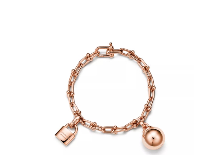 Tiffany HardWear Small Single Wrap Bracelet in Rose Gold