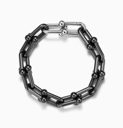 Tiffany HardWear Large Link Bracelet in Titanium and sterling silver