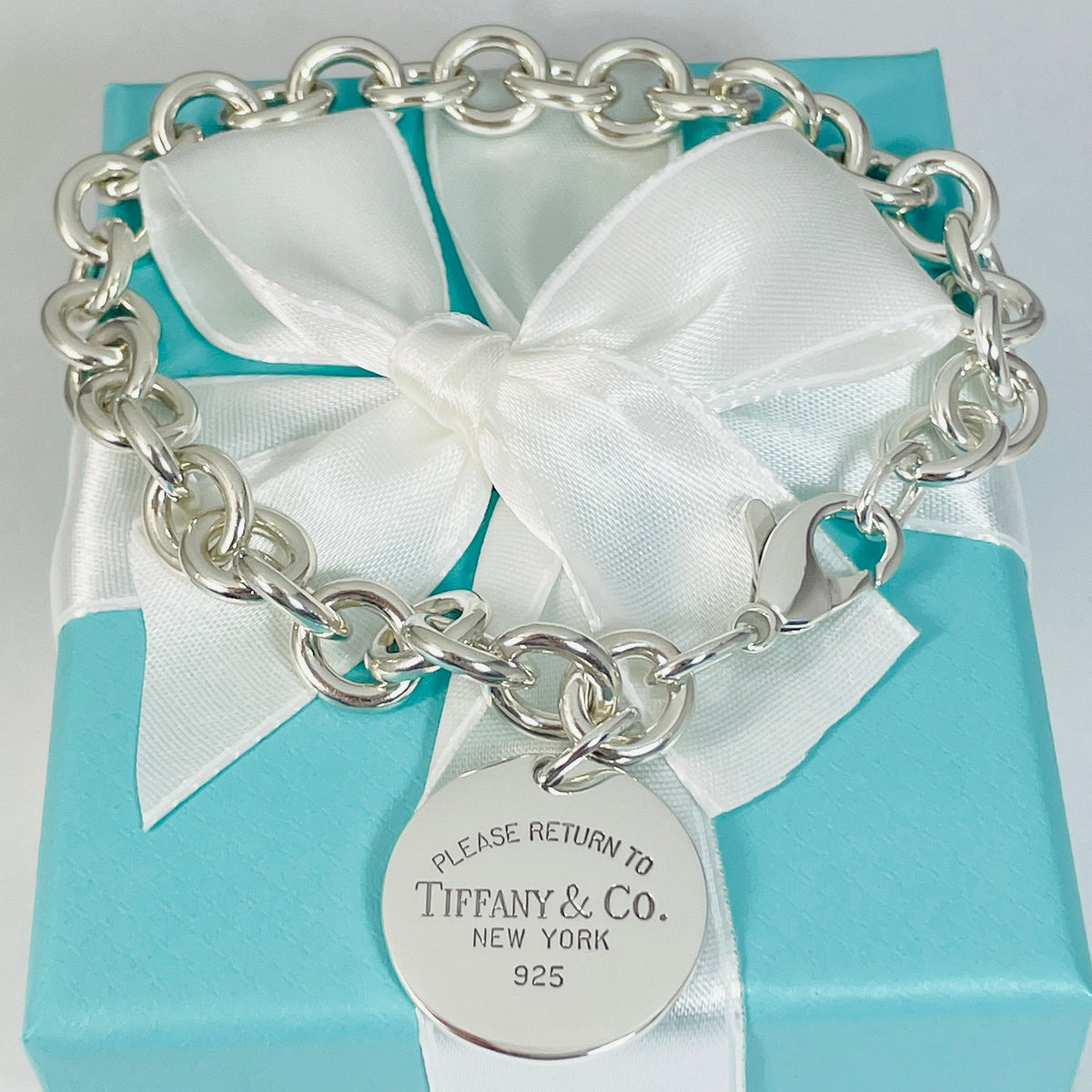 Return to Tiffany Extra-Large Round Tag Bracelet ā Fits Larger Wrists