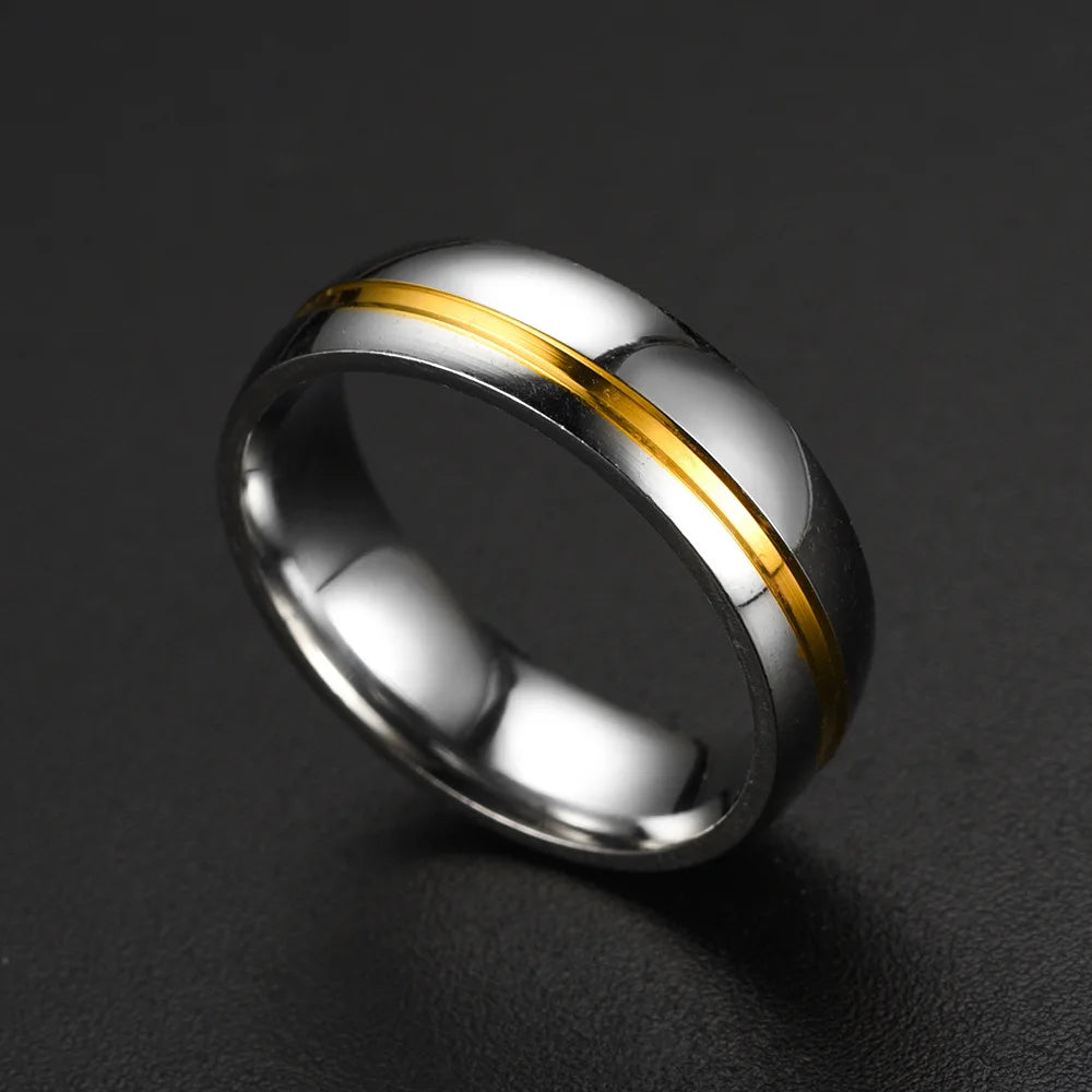 Trendy Couple Rings For Men Women Inlay Rhinestones Zirconia Rings Wedding Party Jewelry Valentines Day Gifts