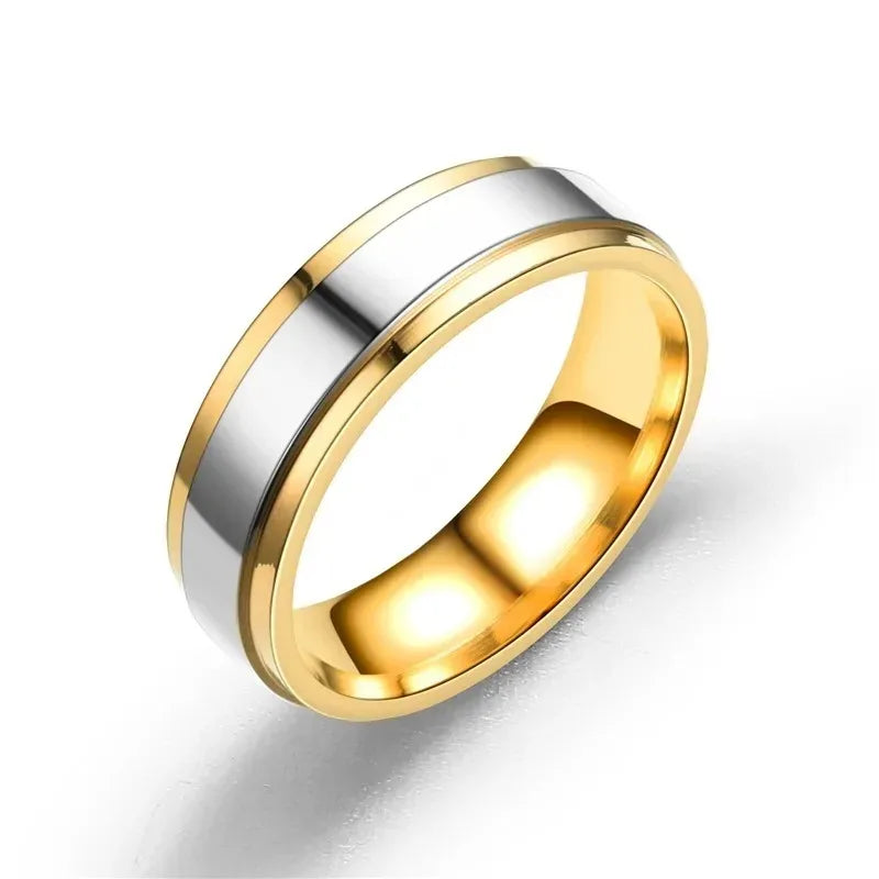 Simple Couple Rings For Men Women High Quality Stainless steel Wedding Rings Anniversary Jewelry