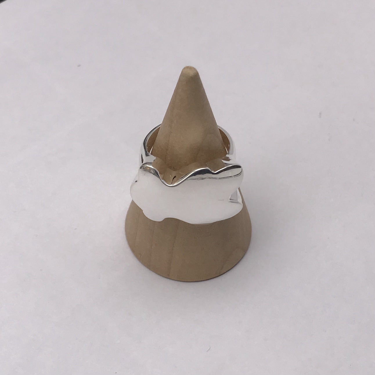 Silver Bold Motif bear Signet ring