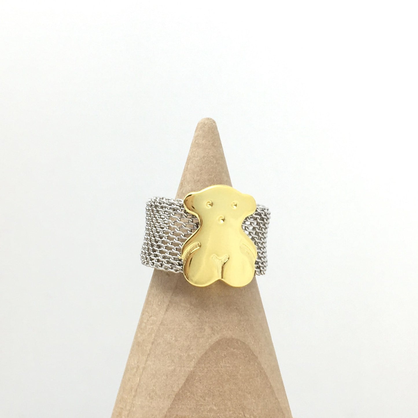 Yellow Steel Mesh Ring stainless steel Mesh ring