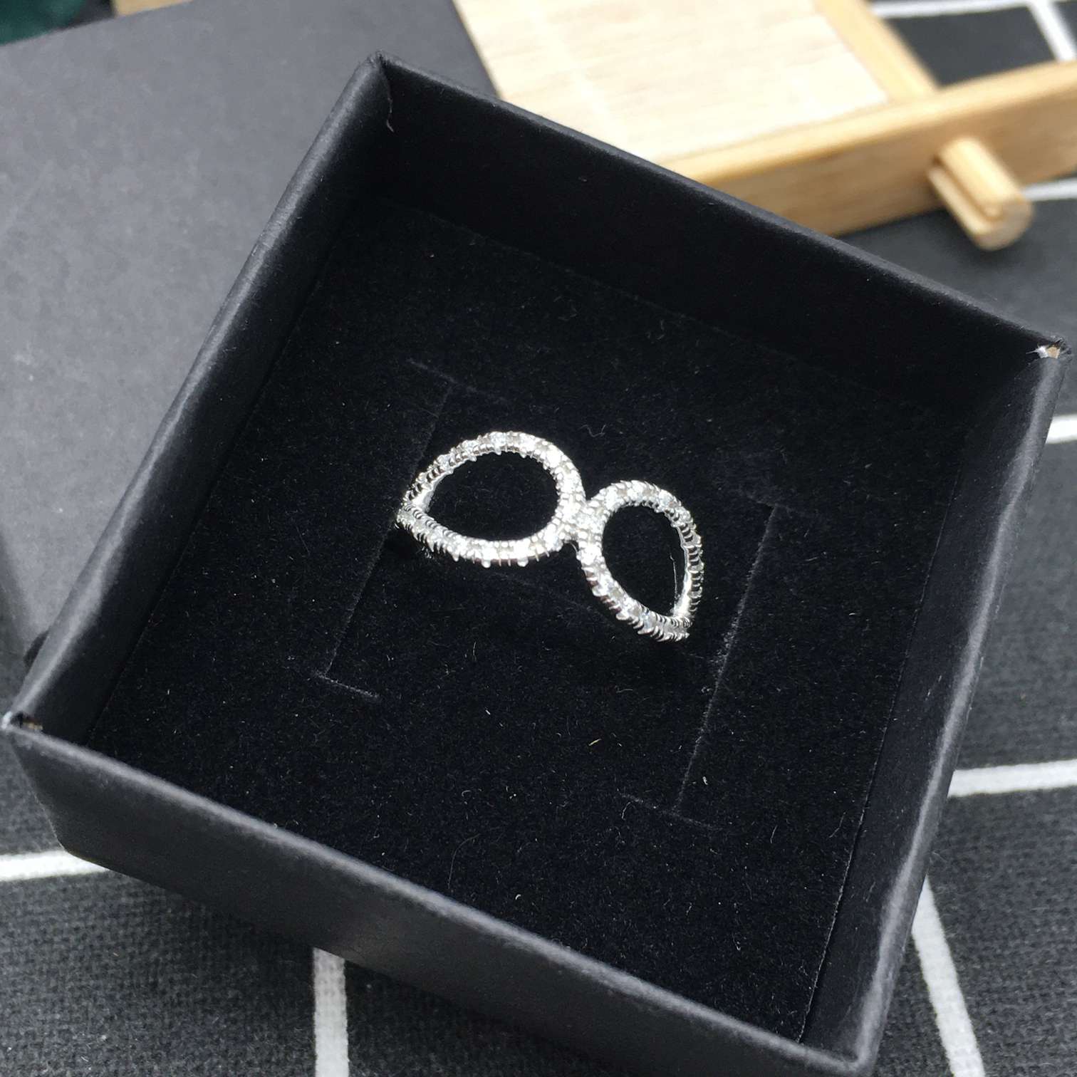 White with Happy Moments Ring