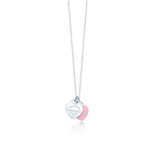 Return to Tiffany™ Sterling Silver Pink Necklace