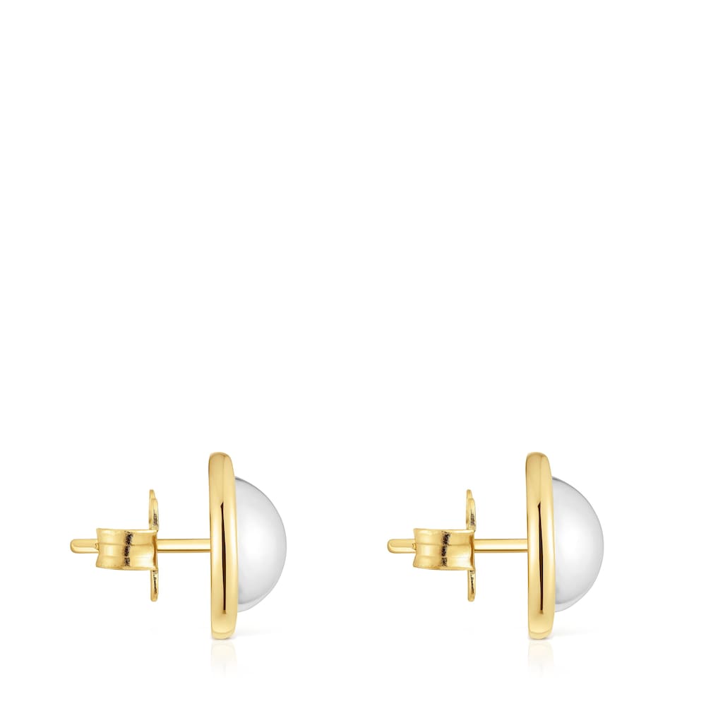 Two-tone Earrings Plump |