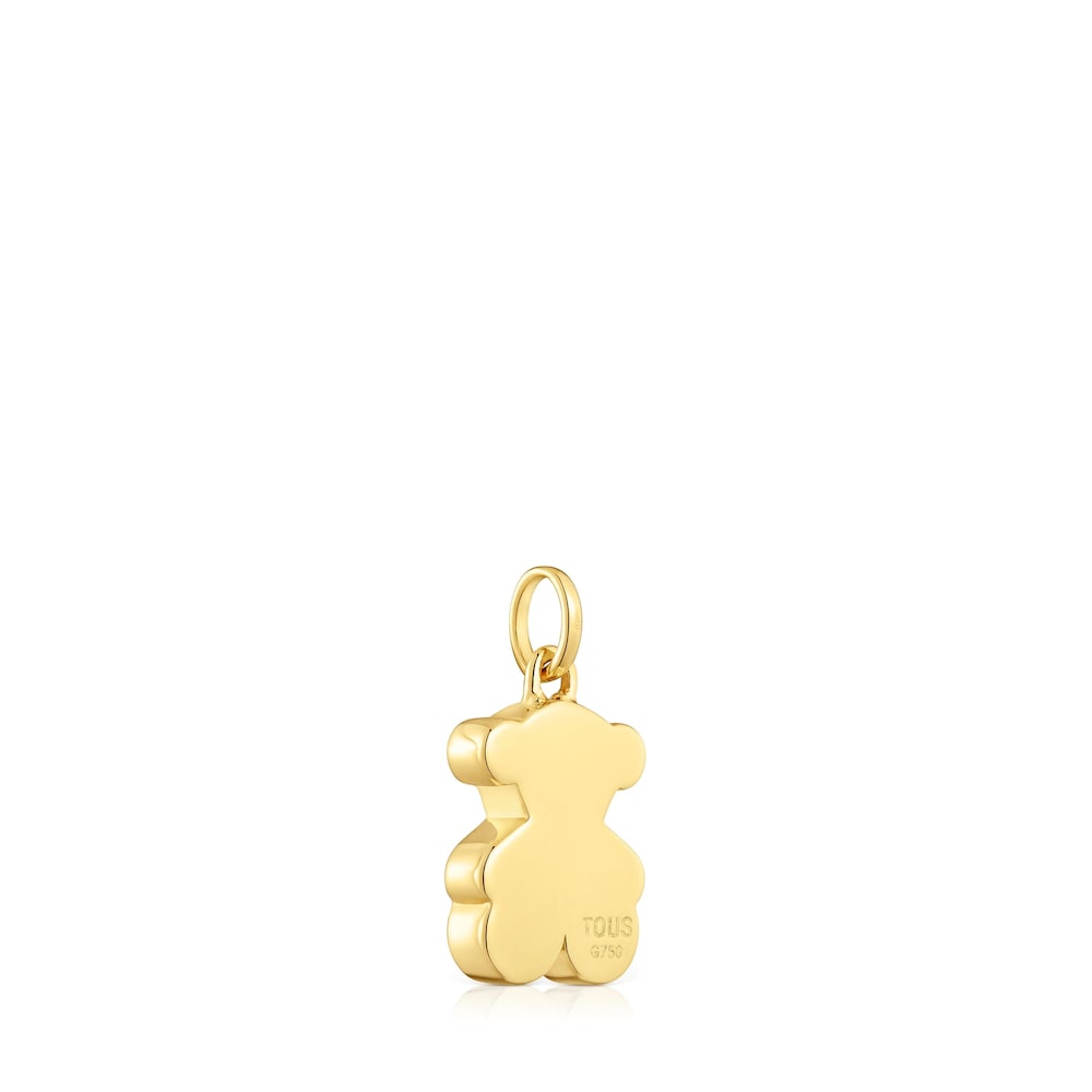Medium 12 mm gold bear pendant Sweet Dolls