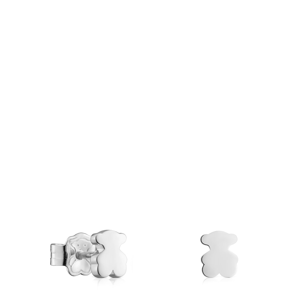 Silver 6mm Bear earrings Sweet Dolls |
