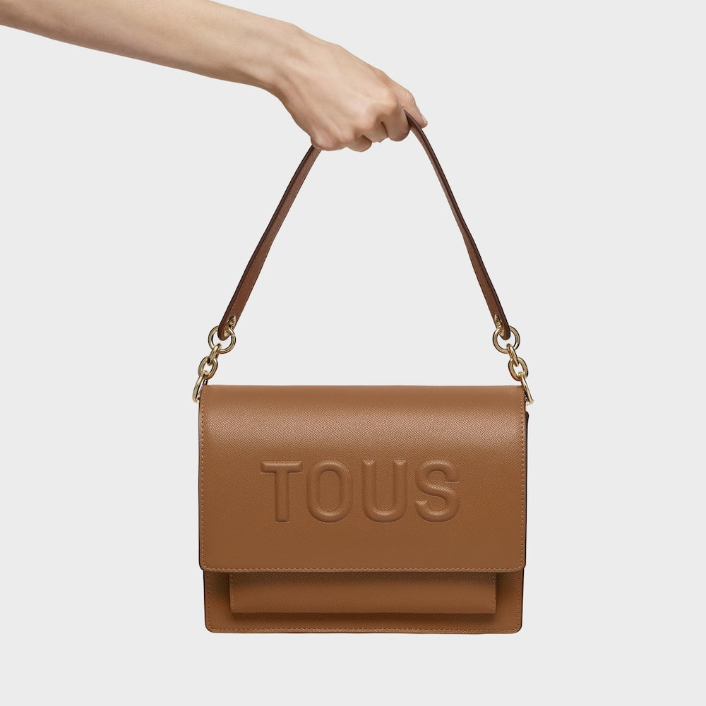 Medium camel-colored Audree Crossbody bag Brenda |