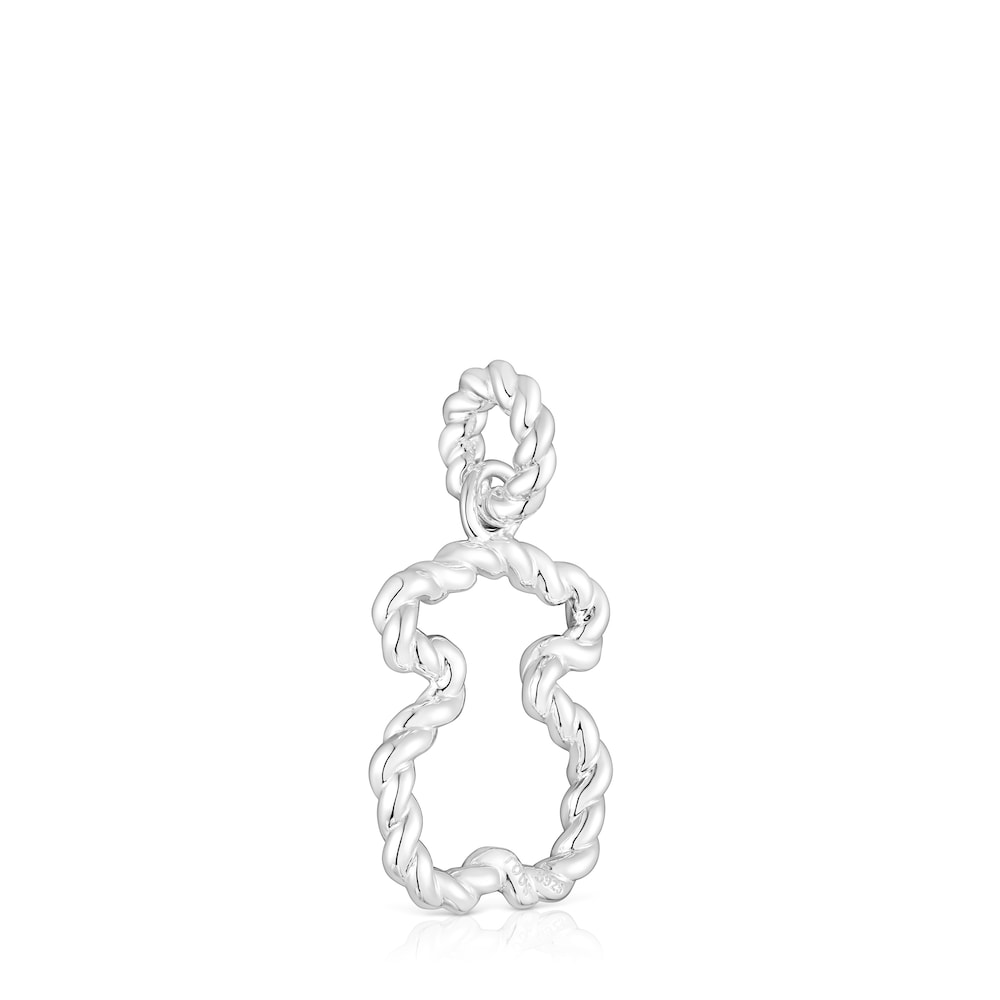 Twisted Pendant with bear silhouette |