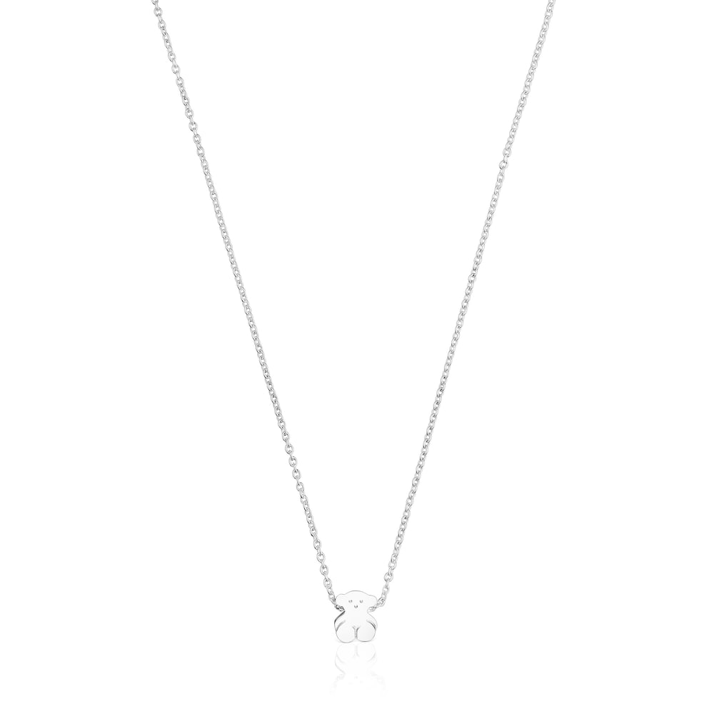 Silver Sweet Dolls bear Necklace |