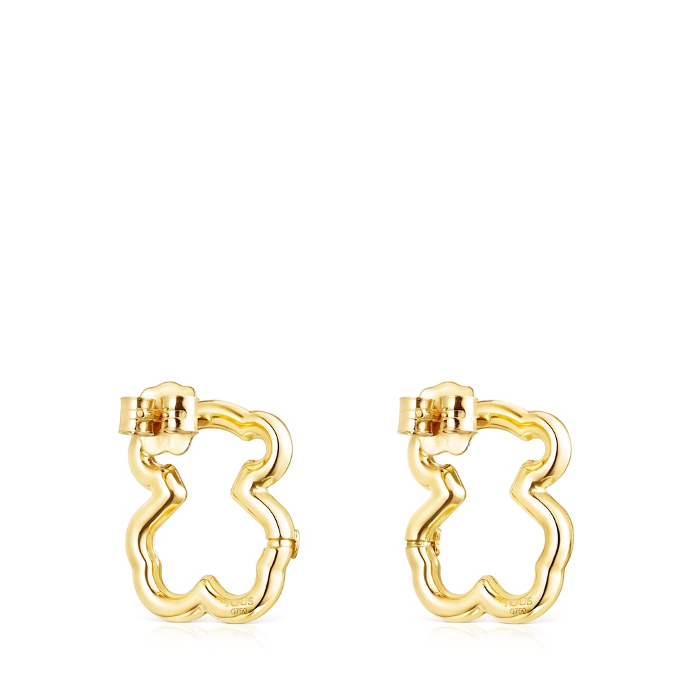Gold Hold Bear Earrings |