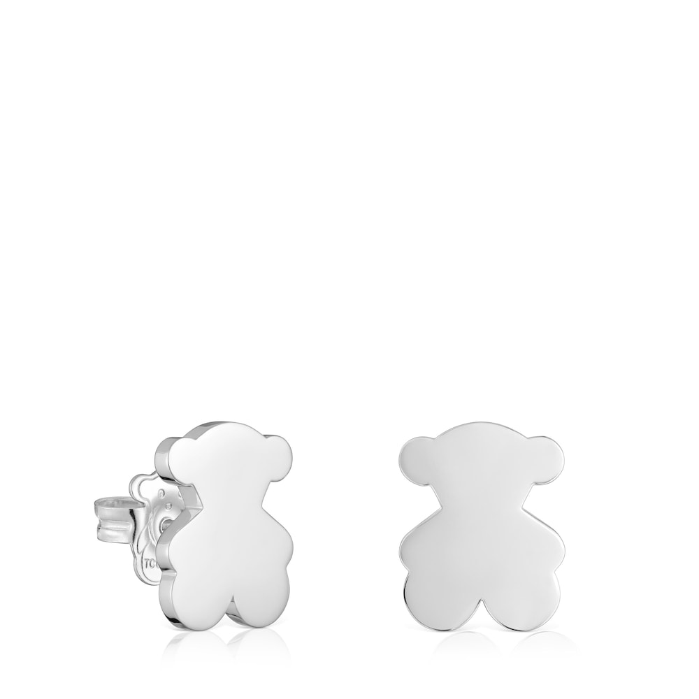 Silver 16mm Bear earrings Sweet Dolls |
