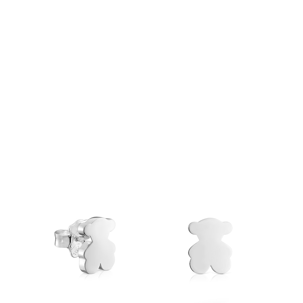 Silver 10mm Bear earrings Sweet Dolls |