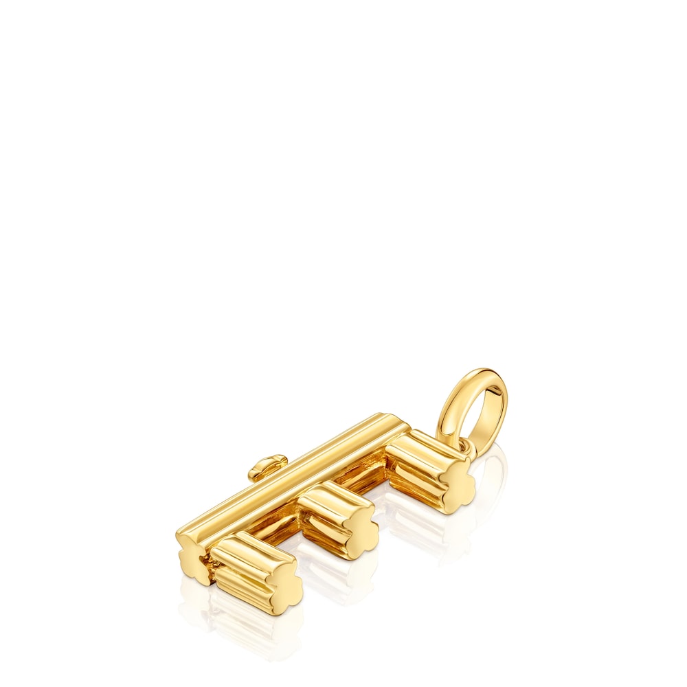 Medium 18kt gold plating over silver letter E Pendant Alphabet |