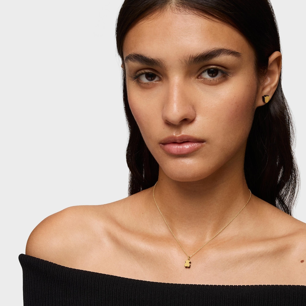 Gold bear Pendant with onyx 1950 |