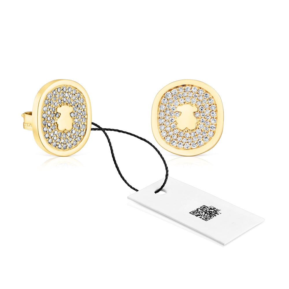 Gold Oursin Earrings |