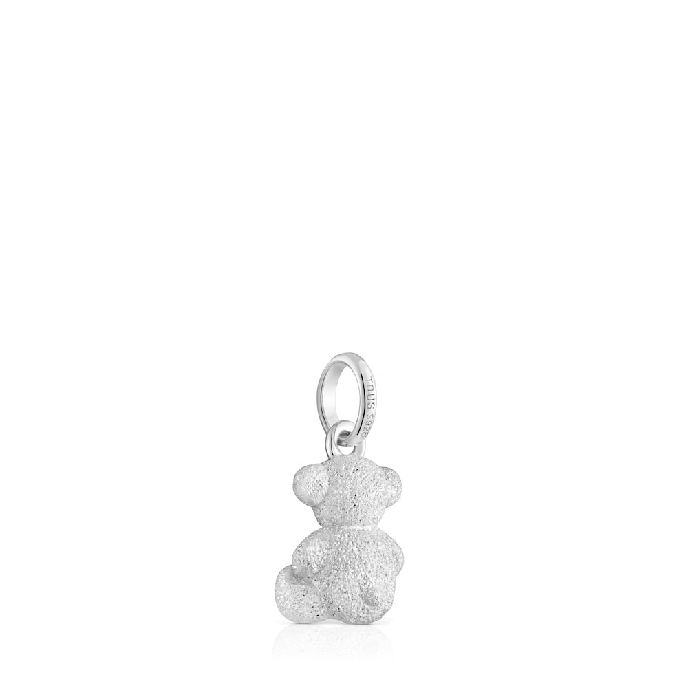 Diamond silver Bear pendant Bold Bear |