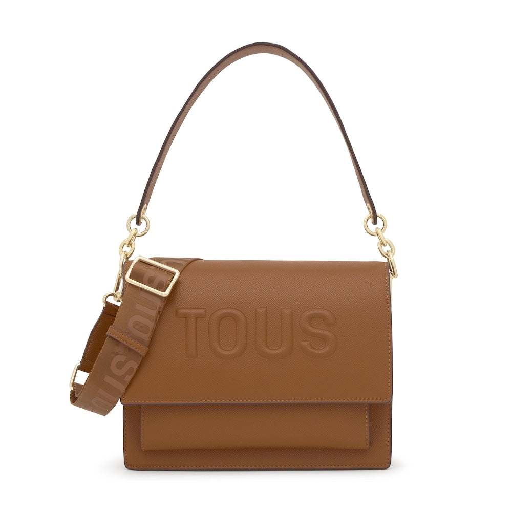 Medium camel-colored Audree Crossbody bag Brenda |