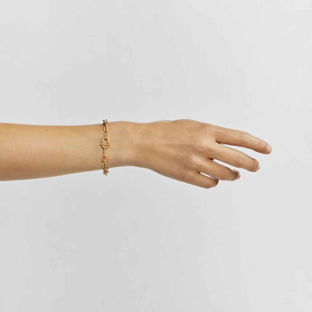 MANIFESTO chain bracelet with 18 kt gold plating over silver