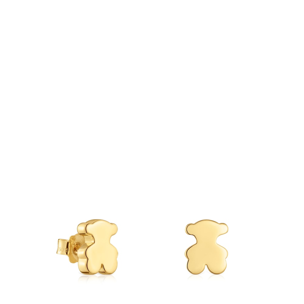 10 mm gold bear Earrings Sweet Dolls |