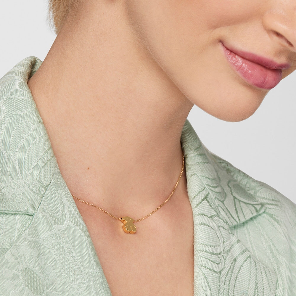 Gold Sweet Dolls Necklace Bear motif |