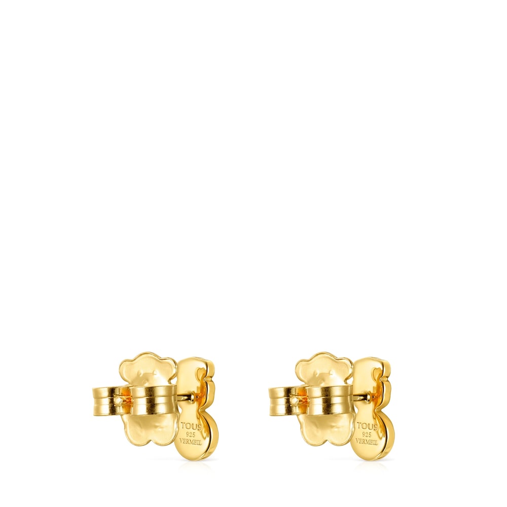 Glory Earrings in Silver Vermeil with Onyx and Pearl |