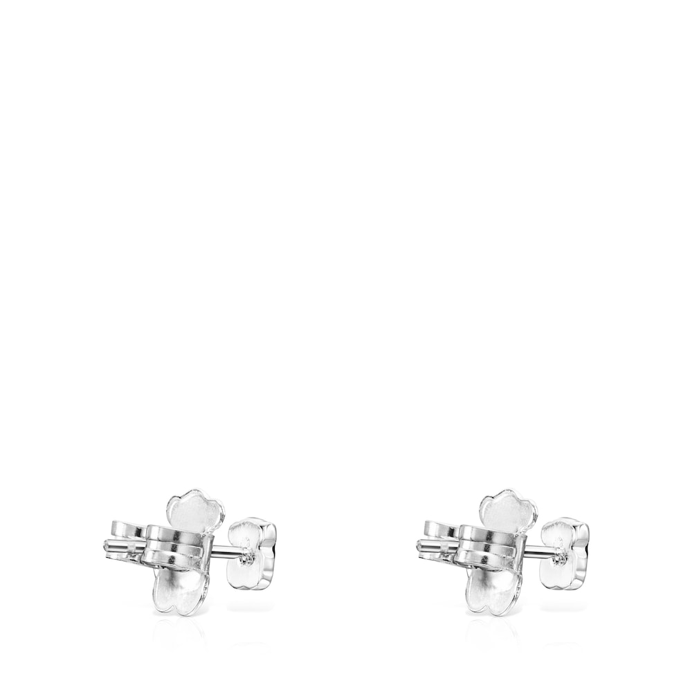 Mini Onix Earrings in Silver with Onyx 0,4cm |