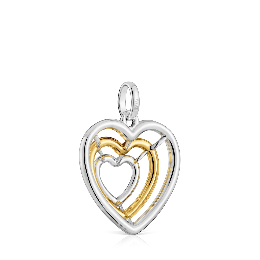 Bickie two-tone triple heart Pendant
