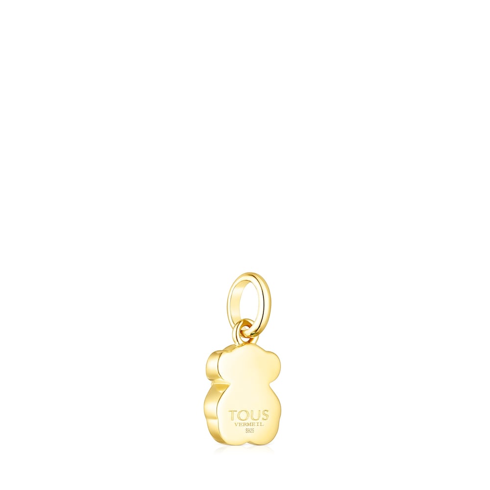 Silver Vermeil and Malachite Icon Color Pendant |