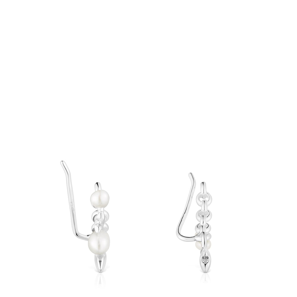 Silver Mini Icons Earcuff with bar and charms |