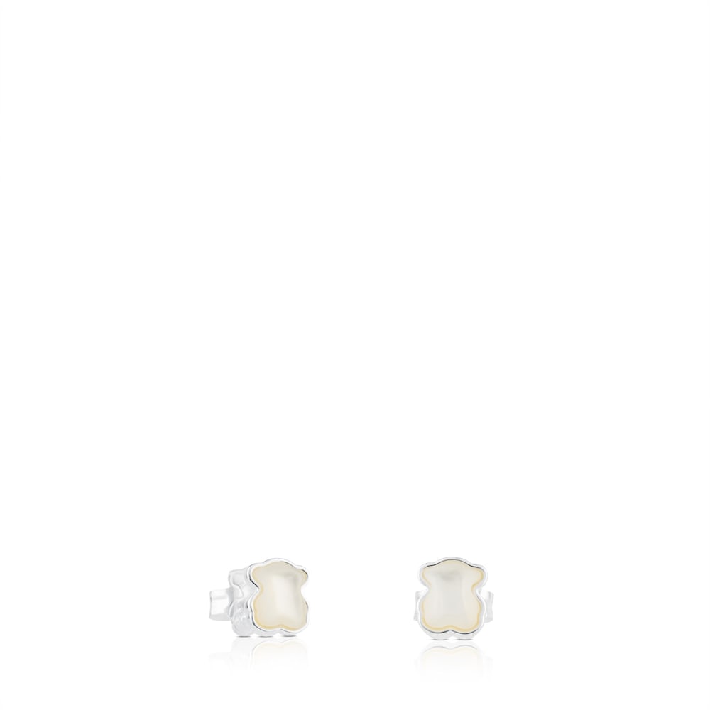 Silver Color Earrings with mother-of-pearl |