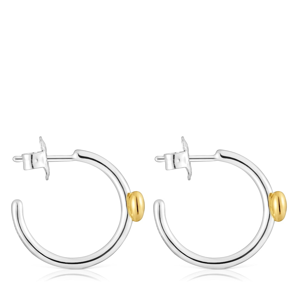 Two-tone heart Hoop earrings My Other Half |
