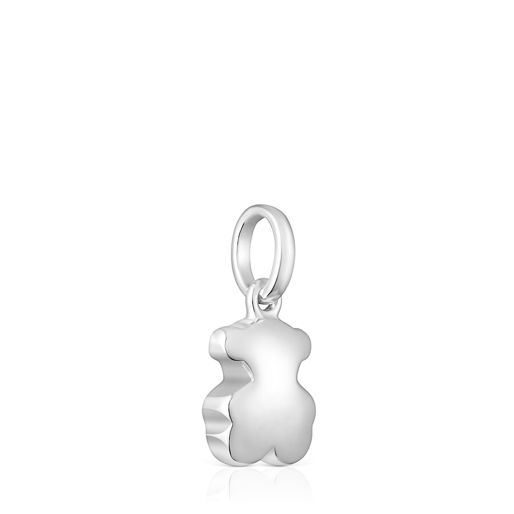 Bold Motif pendant in sterling silver with bear motif. Charm size 10.5mm. This item does not include the chain.