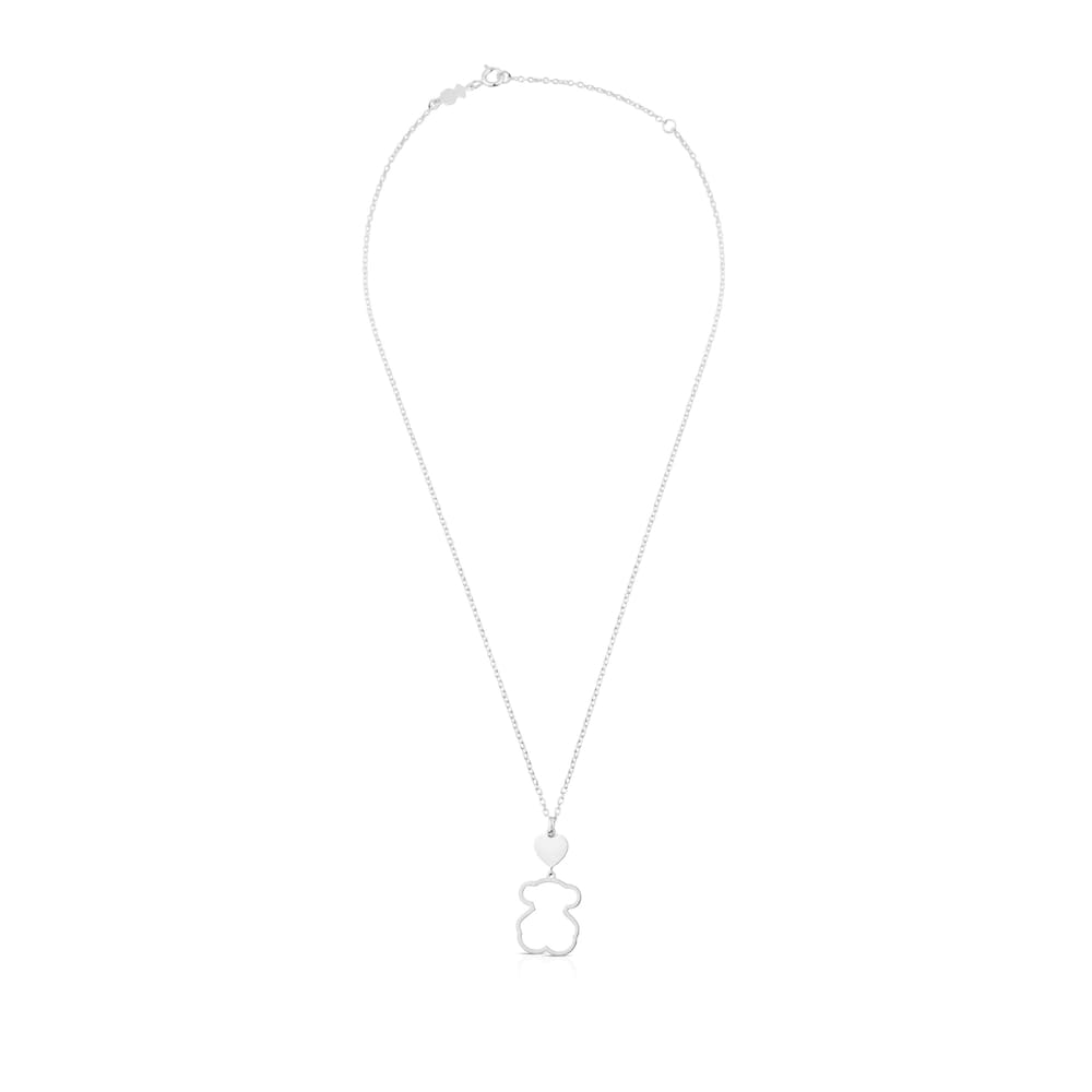 Silver New Silueta Necklace Bear motif |