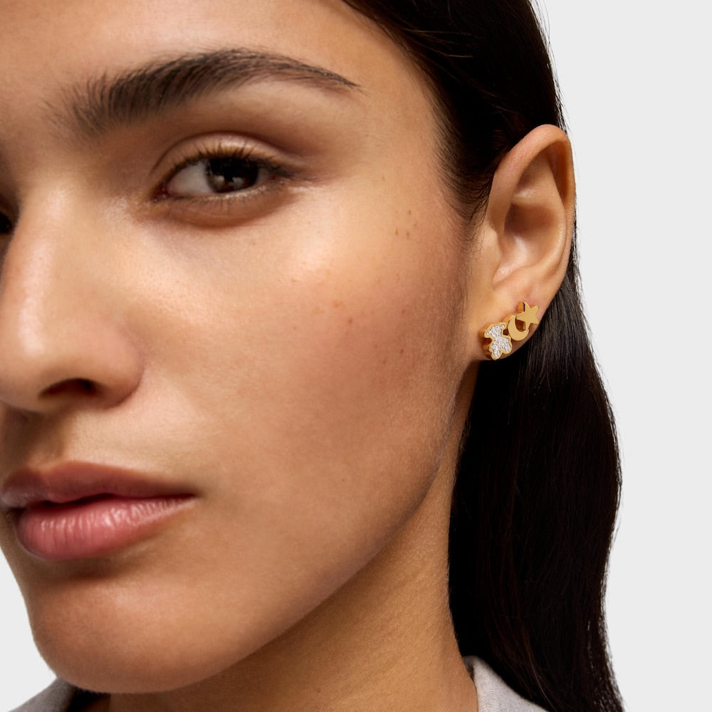 18kt gold plating over silver Climber earrings 1950 |