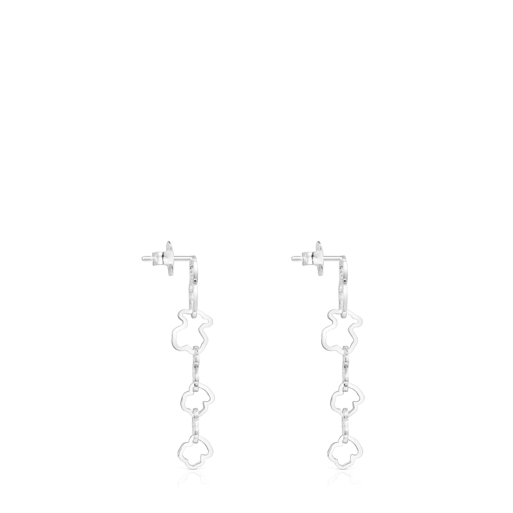 Long Carrusel bear-motif Earrings |