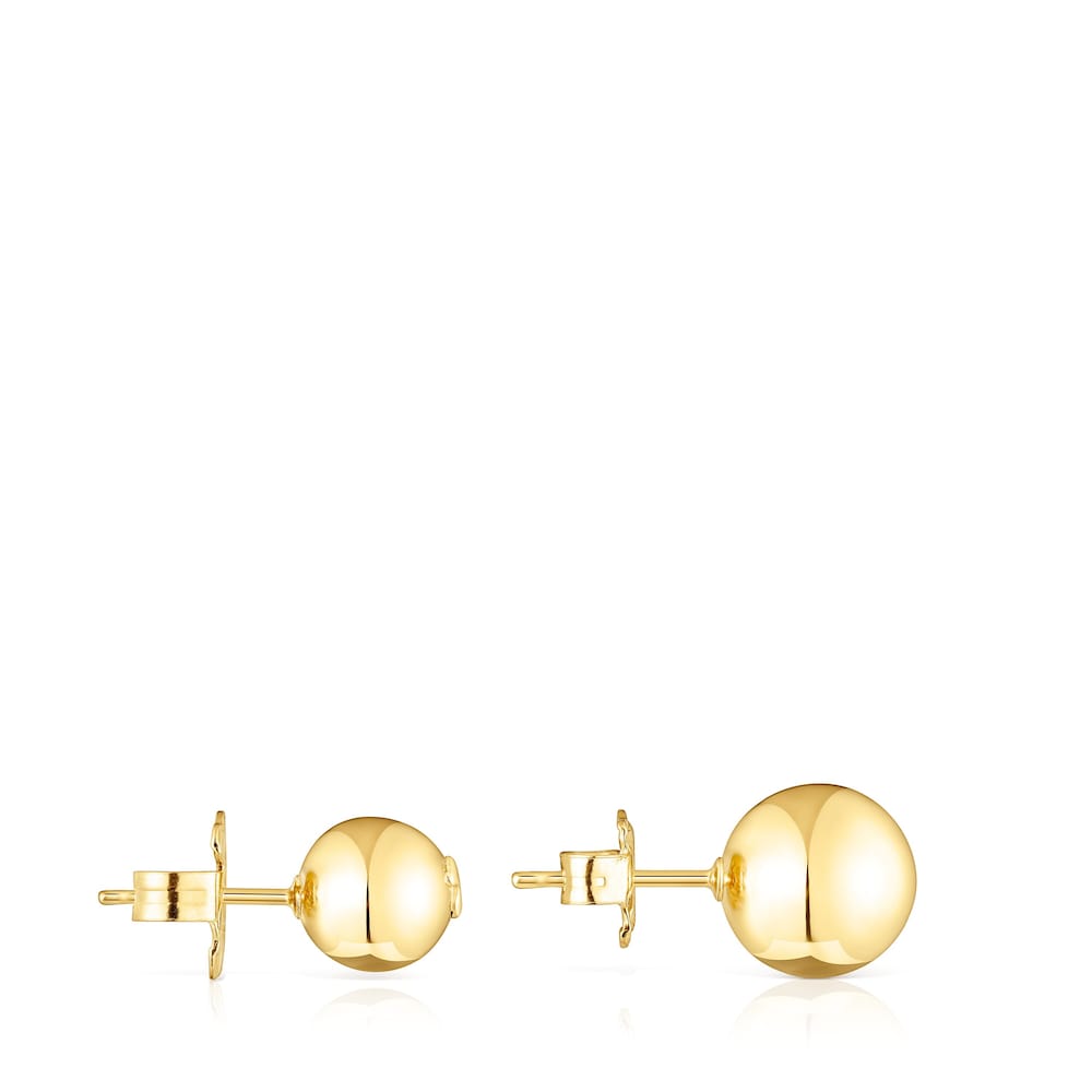 Set of silver vermeil Plump Ball earrings |