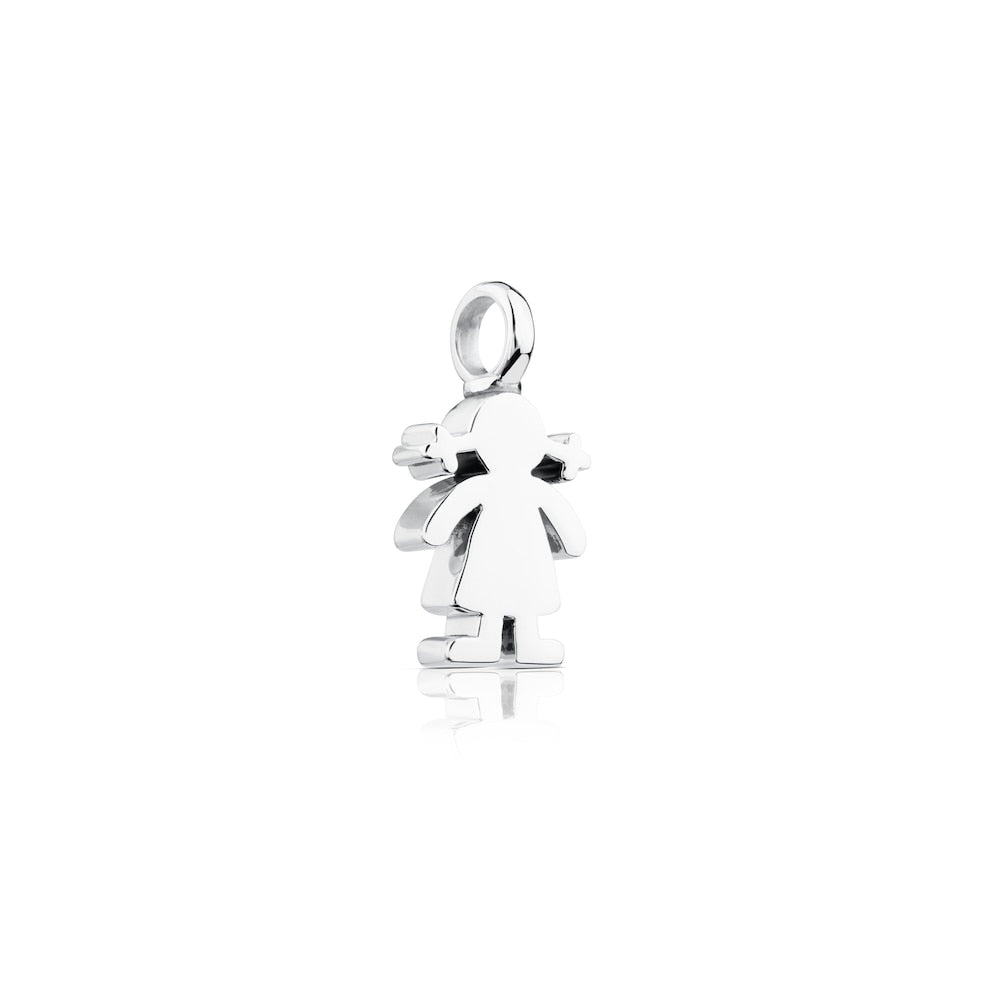 Silver Sweet Dolls girl Pendant